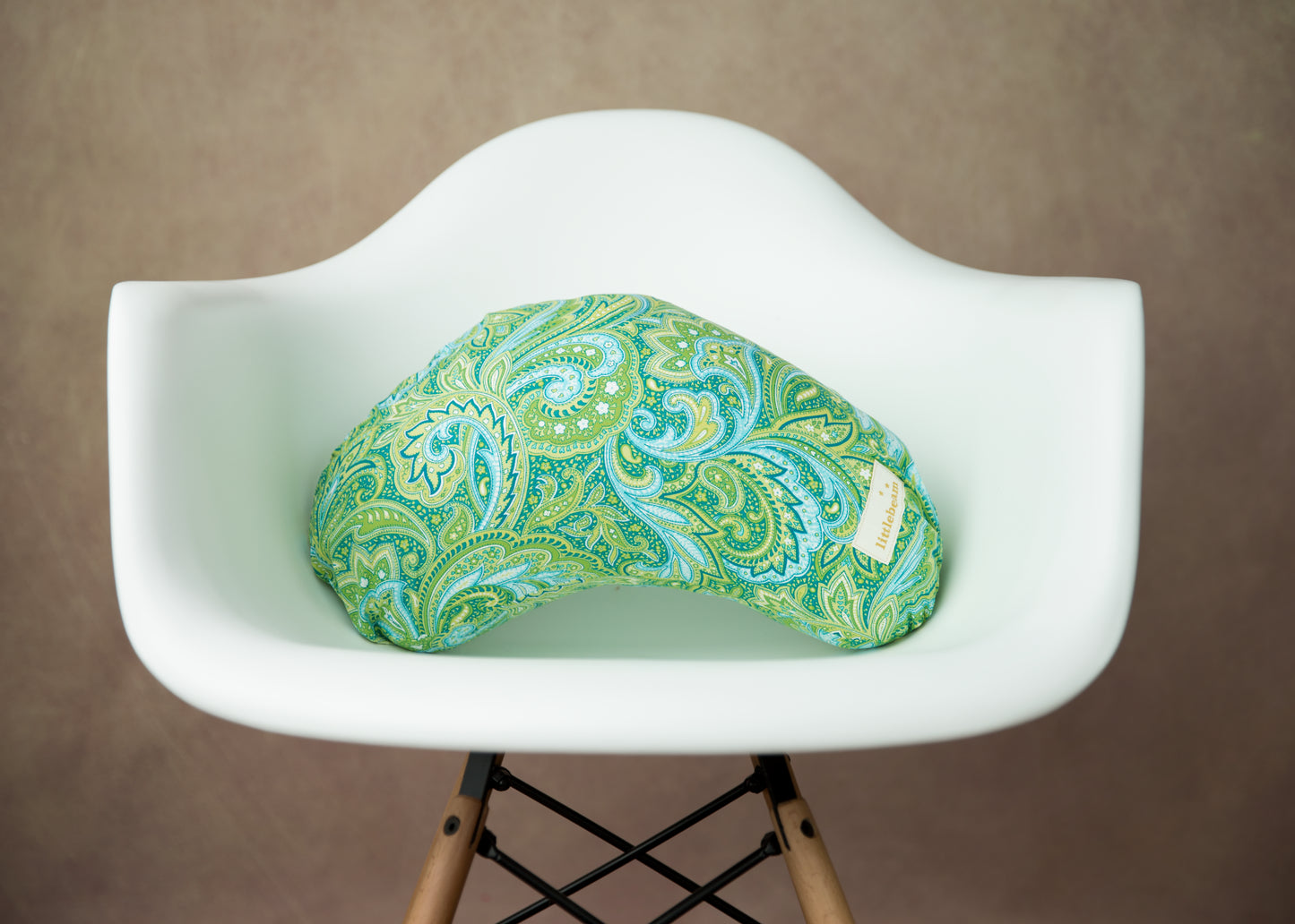 Green Paisley - Littlebeam Nursing Pillow