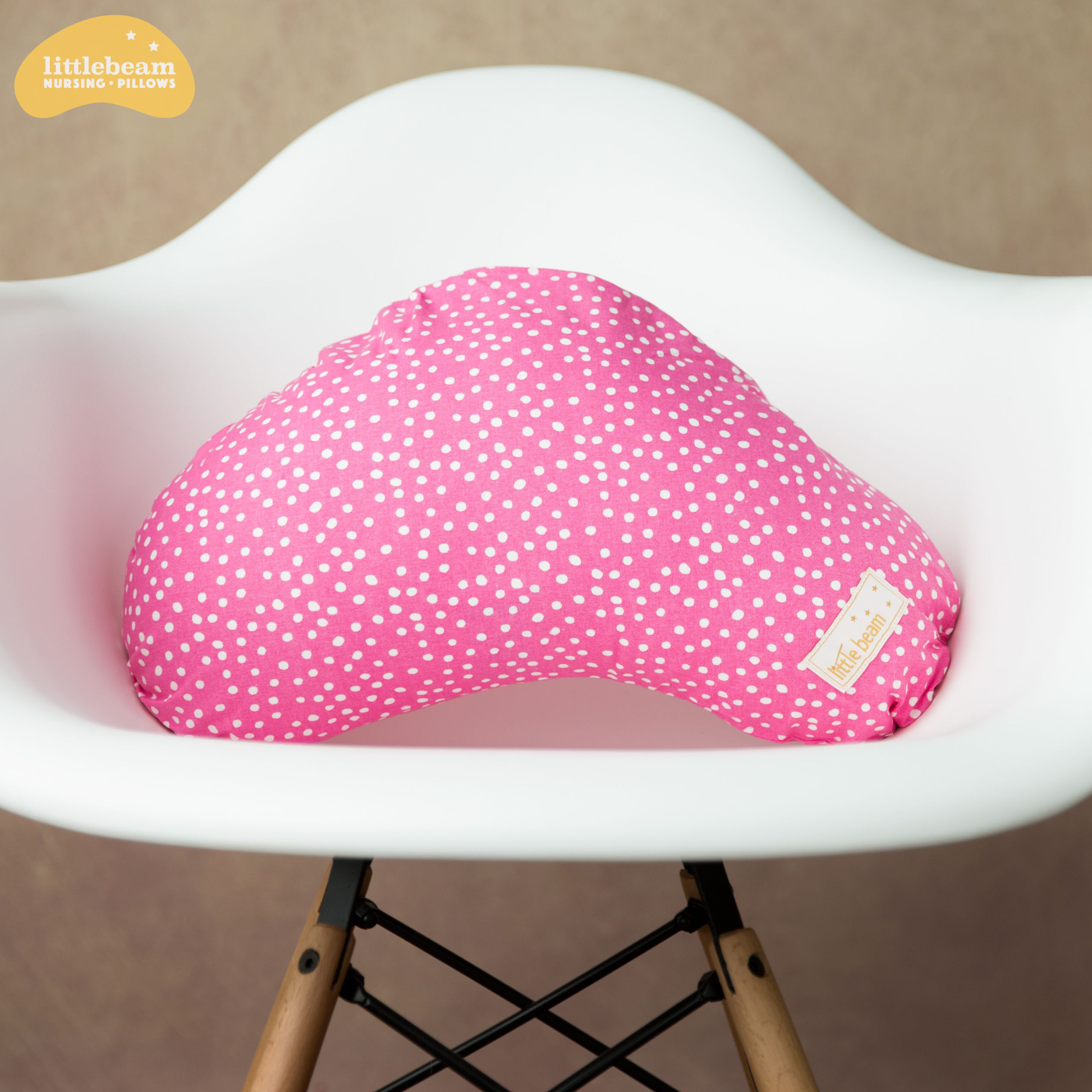Littlebeam Nursing & Breastfeeding Pillow Design Floating Dots | Littlebeam
